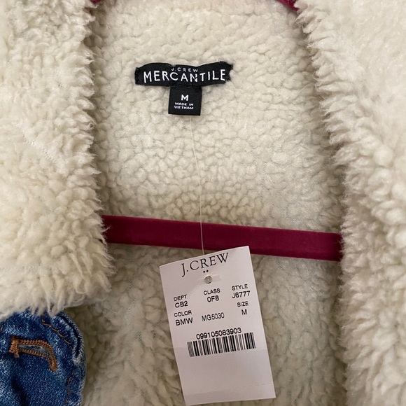 NWT j crew mercantile lined Jean jacket - Picture 2 of 5